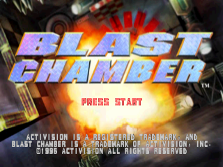Blast Chamber title screen for Playstation